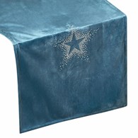 Bieżnik świąteczny ILONA 40x140 cm granatowy