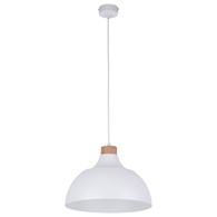 Lampa Wisząca CAP Biały Brązowy 1xE27 34cm