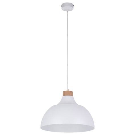 Lampa Wisząca CAP Biały Brązowy 1xE27 34cm