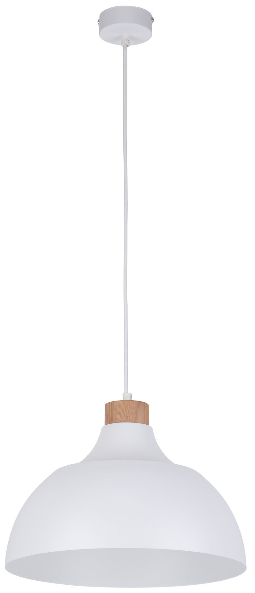 Lampa Wisząca CAP Biały Brązowy 1xE27 34cm