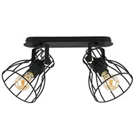 Lampa Sufitowa ALANO BLACK 2xE27