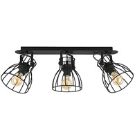 Lampa Sufitowa ALANO BLACK 3xE27