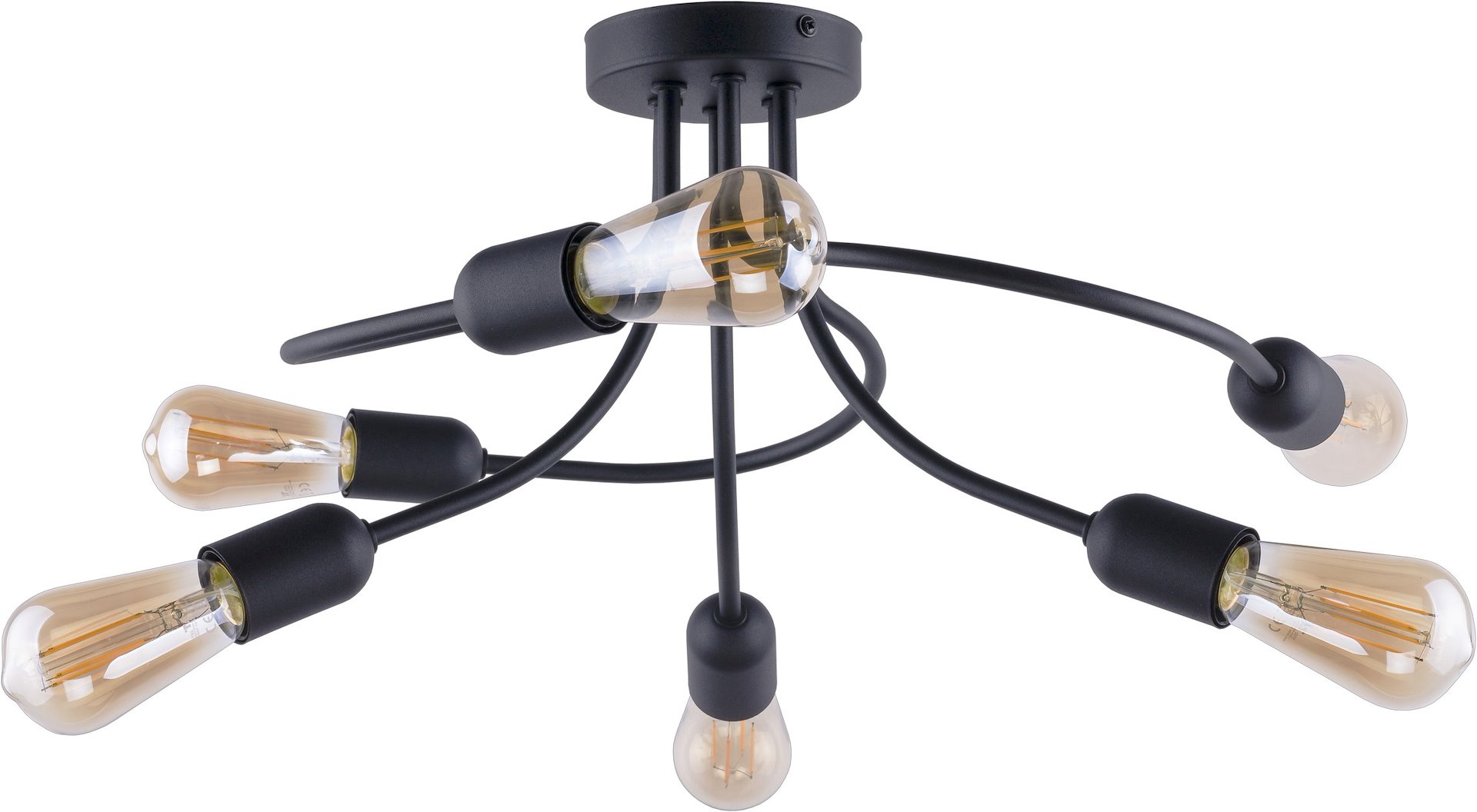 Lampa Sufitowa FADO Czarny 6xE27