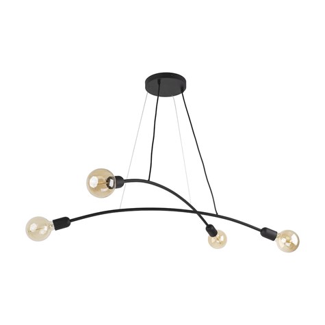 Lampa Wisząca HELIX Czarny 4xE27