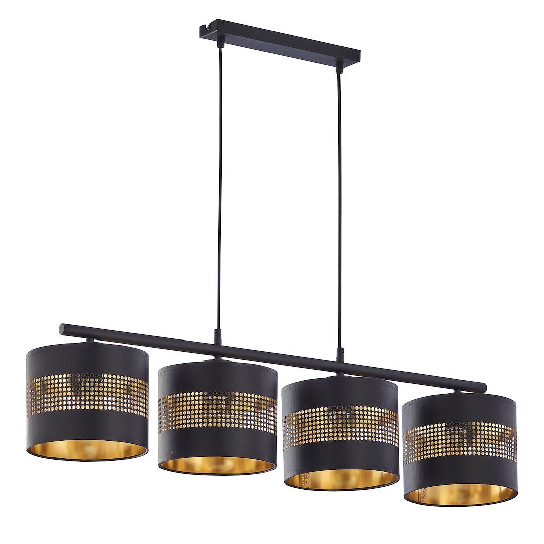 Lampa Wisząca TAGO Czarny 4xE27