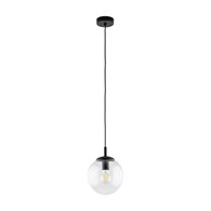 Lampa Wisząca ESME Transparentny Szklany Klosz 1xE27 30 cm