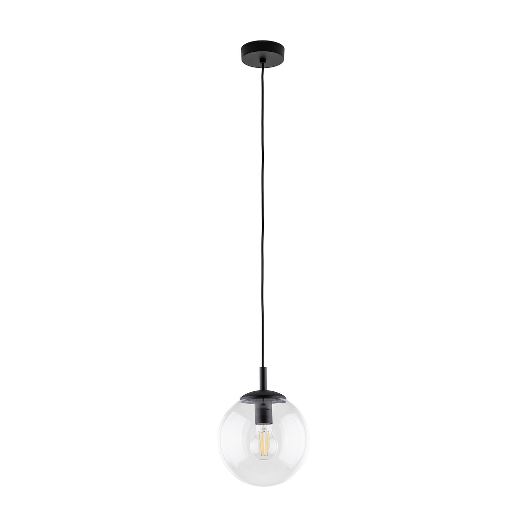 Lampa Wisząca ESME Transparentny Szklany Klosz 1xE27 30 cm