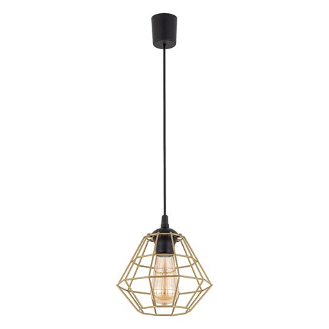 Lampa Wisząca DIAMOND Złota 1xE27 22cm