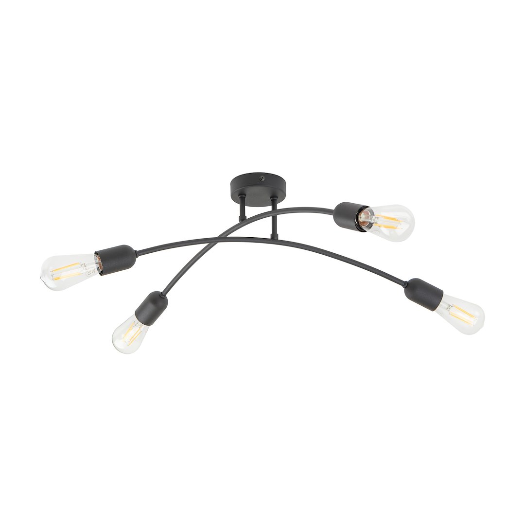 Lampa Sufitowa HELIX Czarny 4xE27