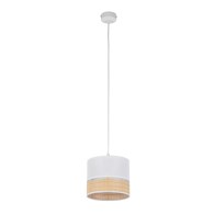 Lampa Wisząca PAGLIA Biały Boho 1xE27 20cm