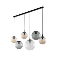 Lampa Wisząca ESME Mix Szklane Klosze 6xE27 130cm