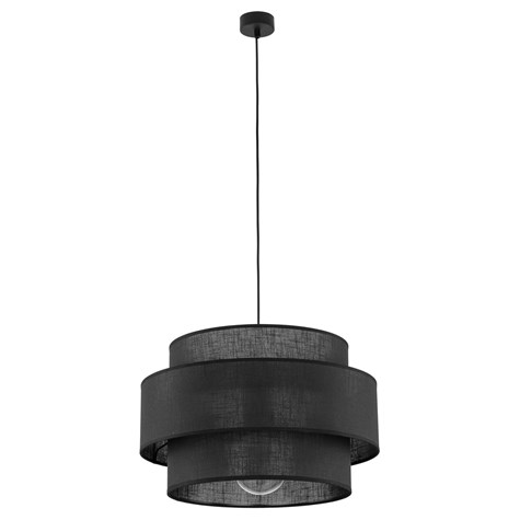 Lampa wisząca CALISTO Czarny Abażur 1xE27 50cm