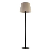 Lampa Podłogowa CHICAGO Czarny Beżowy Abażur 1xE27 151cm