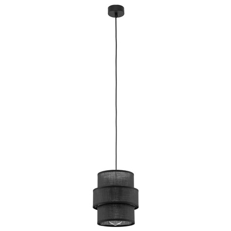 Lampa wisząca CALISTO Czarny Abażur 1xE27 20cm