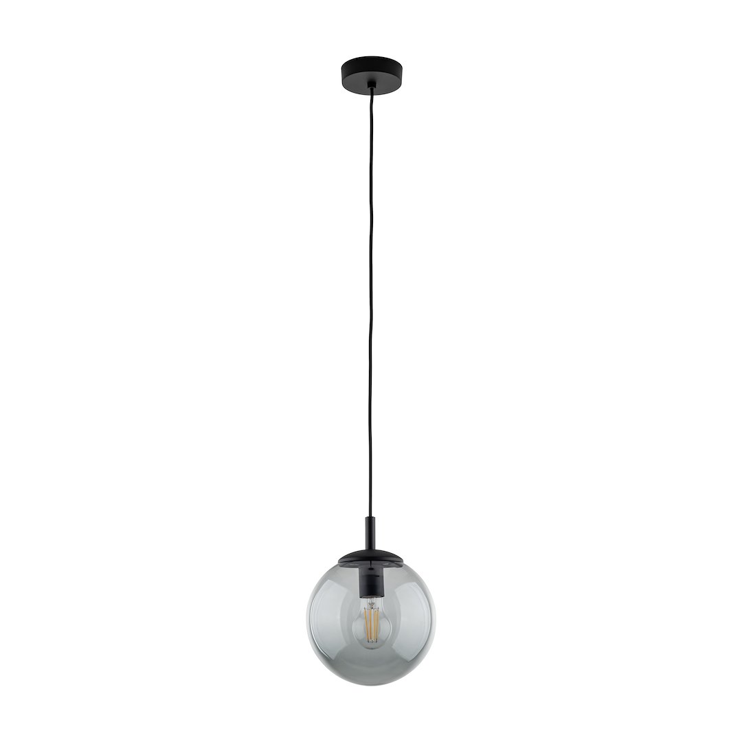 Lampa Wisząca ESME Grafitowy Szklany Klosz 1xE27 30 cm