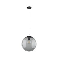 Lampa Wisząca ESME Grafitowy Szklany Klosz 1xE27 35 cm