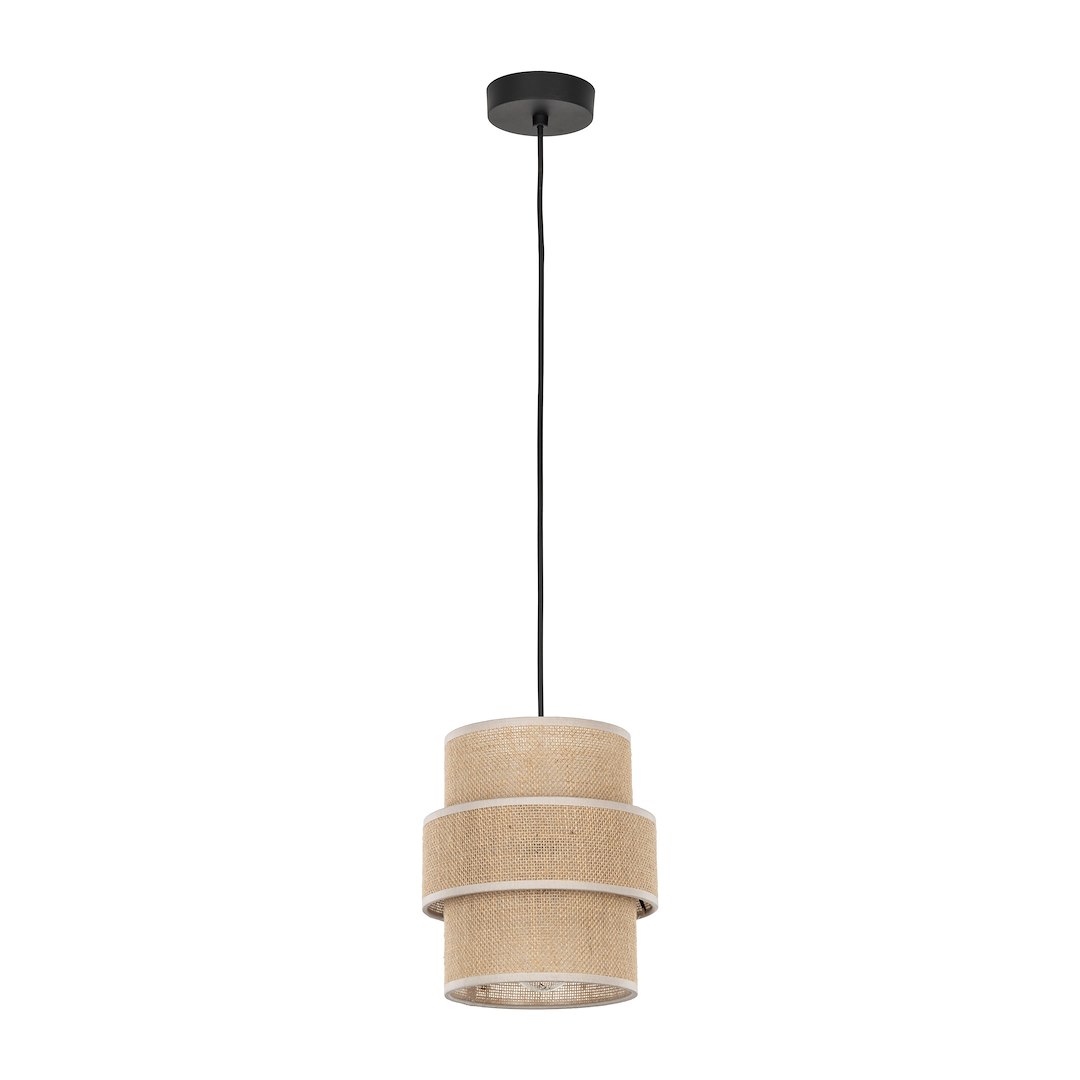 Lampa Wisząca CALISTO Juta Abażur 1xE27 20 cm