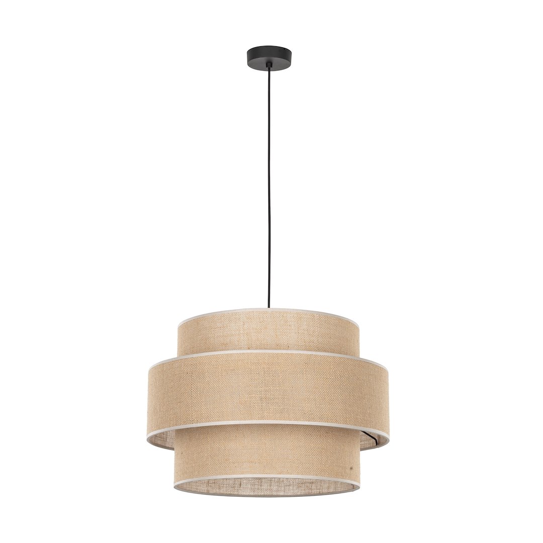 Lampa Wisząca CALISTO Juta Abażur 1xE27 50 cm