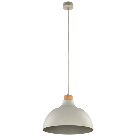 Lampa Wisząca CAP Szary Brązowy 1xE27 34cm