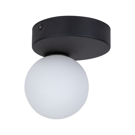 Lampa Sufitowa BIANCA BLACK Okrągła 1xG9