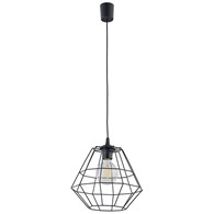 Lampa Wisząca DIAMOND Czarna 1xE27 30cm