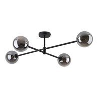 Lampa Sufitowa SARIUS Klosze Kule Czarny 4xG9