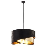 Lampa Wisząca TERCINO Czarny/Złoty 3xE27