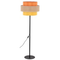 Lampa Podłogowa TRIO JUTA Czarny Żółty 1xE27 159cm