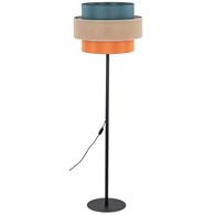 Lampa Podłogowa TRIO JUTA Czarny Niebieski 1xE27 159cm