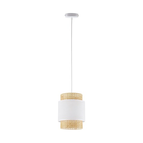 Lampa Wisząca BOHO Biała 1xE27 20 cm