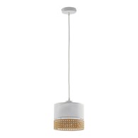 Lampa Wisząca PAGLIA Biały 1xE27 20cm