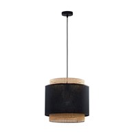 Lampa Wisząca BOHO Czarna 1xE27 38 cm