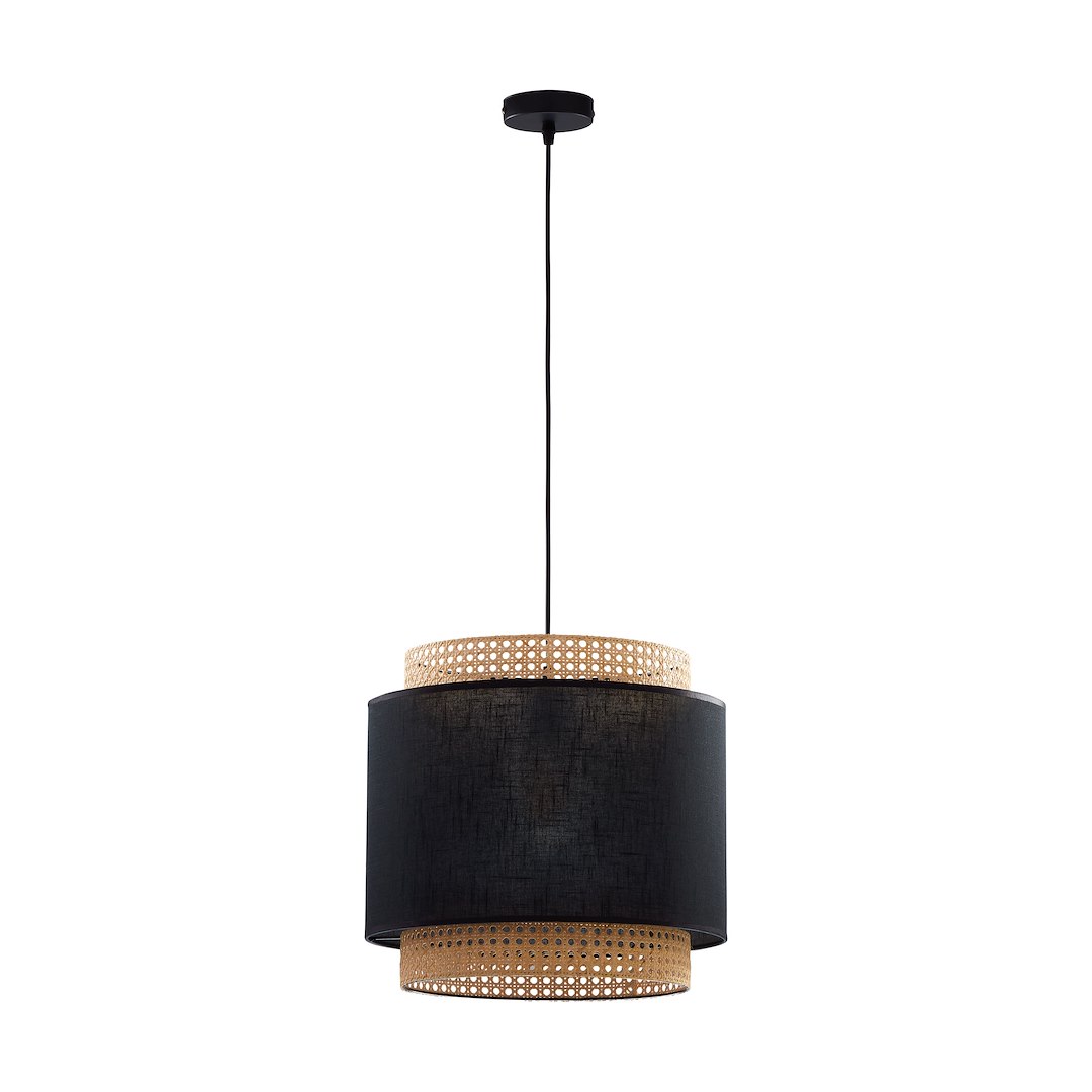 Lampa Wisząca BOHO Czarna 1xE27 38 cm