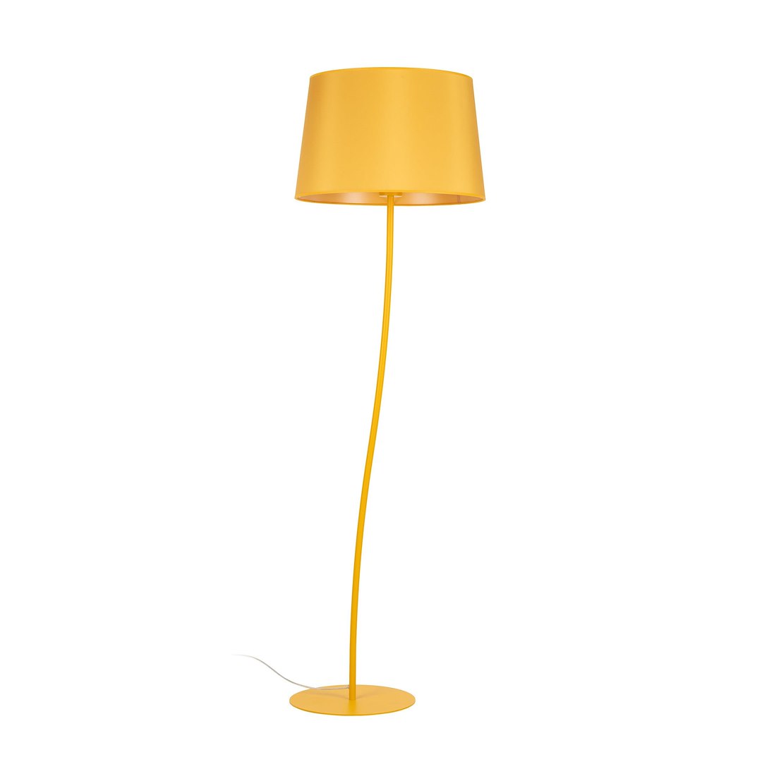 Lampa Podłogowa NICOLA Żółty Abażur 1xE27 150cm