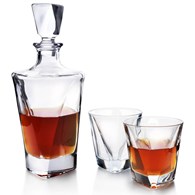 Zestaw do whisky Eva Triangle 6 szklanek Elegancki zestaw do drinków wykonany z grubego szkła składający się z karafki i 6 szklanek