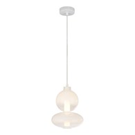 Lampa wisząca DAPHNE Biała Szklana 12W LED 3000K 20cm