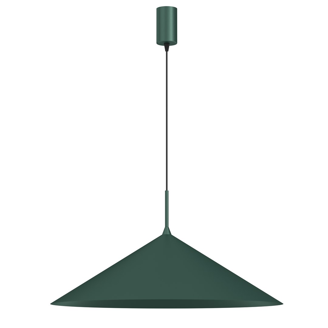 Lampa wisząca CAPITAL Zielona Metalowa 1xGX53 60cm