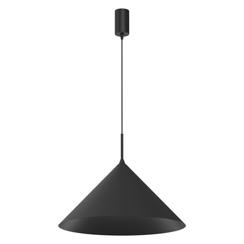 Lampa wisząca CAPITAL Czarna Metalowa 1xGX53 46cm
