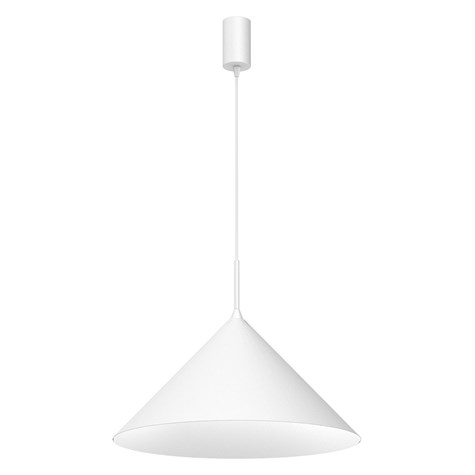 Lampa wisząca CAPITAL Biała Metalowa 1xGX53 46cm
