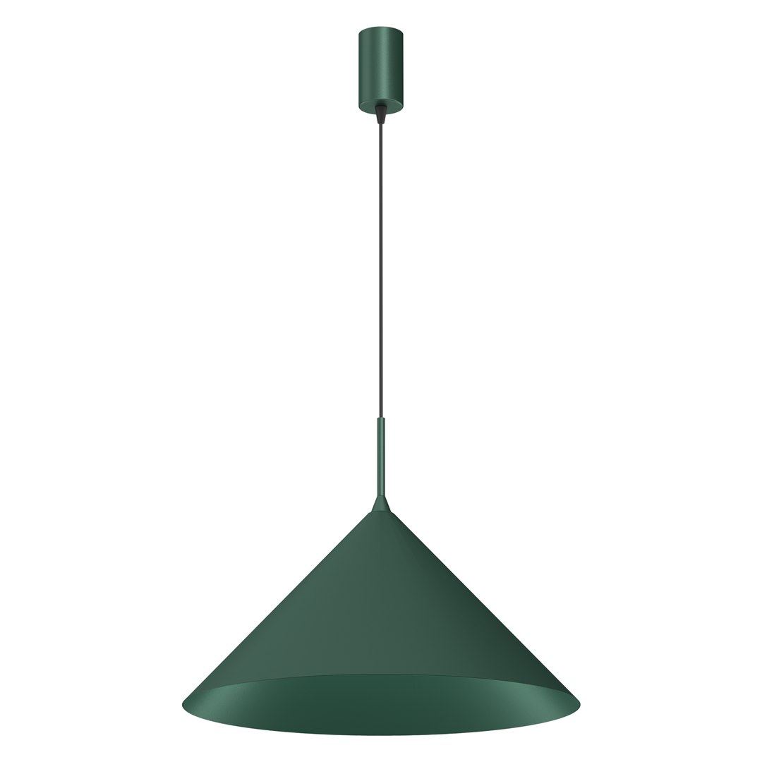 Lampa wisząca CAPITAL Zielona Metalowa 1xGX53 46cm