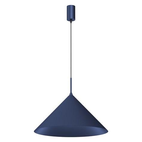 Lampa wisząca CAPITAL Niebieska Metalowa 1xGX53 46cm