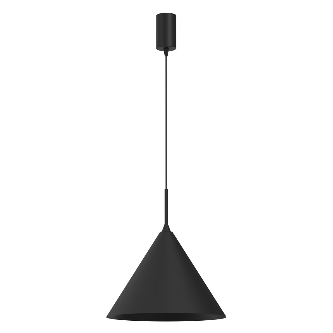 Lampa wisząca CAPITAL Czarna Metalowa 1xGX53 32cm