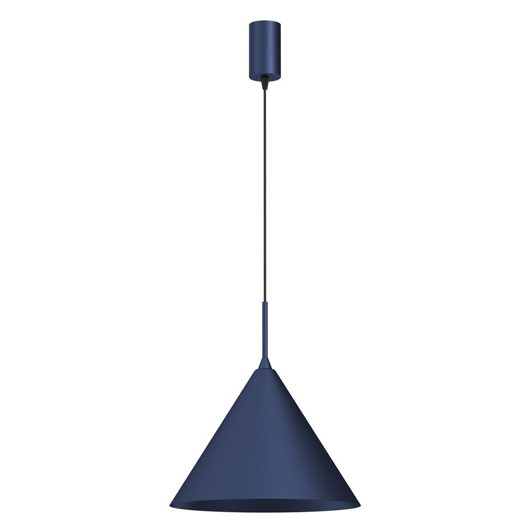 Lampa wisząca CAPITAL NAVY Niebieska Metalowa 1xGX53 32cm