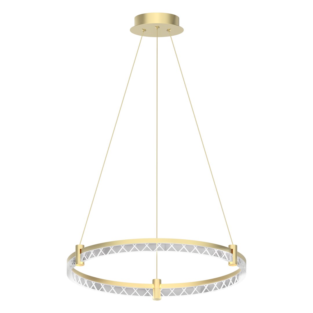 Lampa wisząca ELEGANCE Złota 36W LED 4000K 60cm