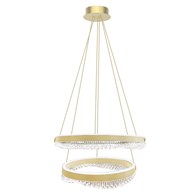 Lampa wisząca PRECIOSA Złota 2 Okręgi 85W LED 4000K 60cm