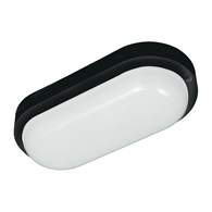 Oprawa sufitowa DAVO Owalna Czarna 8W LED 4000K IP64