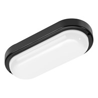 Oprawa sufitowa DAVO Owalna Czarna 18W LED 4000K IP64