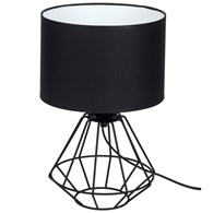 Lampa stołowa COLIN BLACK 1xE27