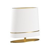 Lampa Stołowa BOOTES Złoty Biały Abażur 1xE27 50x52cm