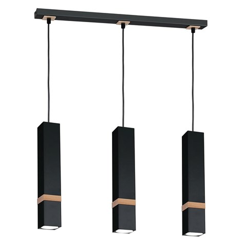 Lampa wisząca VIDAR czarny 3xGU10